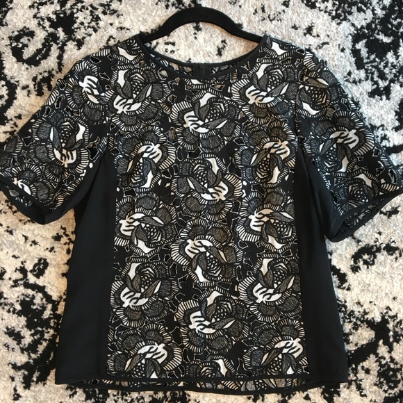 Nanette Lepore Romance Language Embroidered Lace - Picture 3 of 5